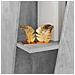 Mensola laterale Grigio cemento 33 x 32 x 70,5 cm - Foto miniatura 4