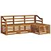 Set divani 4 pcs Naturale Legno di Acacia Massello - Foto miniatura 1