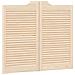 Porte Swing 2 pcs Naturale Legno Massello di Pino - Foto miniatura 4