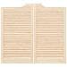 Porte Swing 2 pcs Naturale Legno Massello di Pino - Foto miniatura 5