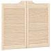 Porte Swing 2 pcs Naturale Legno Massello di Pino - Foto miniatura 7