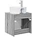 Mobile Lavabo da Parete Sonoma grigio 49,5 x 44,5 x 65 cm - Foto miniatura 4