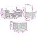 Set Divano da Giardino 10 pcs Nero e Bianco Crema polyrattan - Foto miniatura 8