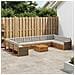 Set divani con cuscino 11 pcs Legno di Acacia Massello - Foto miniatura 2