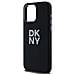 Dkny Custodia In Silicone Liquido Con Logo Metallico Per Iphone 15 Pro Max - Nera - Foto miniatura 1