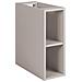 Mobile da bagno, Beige e marrone, 80 cm, 2 cassetti con chiusura ammortizzata, Frontali scanalati - Foto miniatura 2