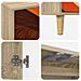 Mobile TV BONN 102 x 33 x 50 cm Sonoma Legno ingegnerizzato - Foto miniatura 6