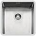 KE. 1V. 40x40.ST Lavello Montato Su Piano Quadrato Acciaio Inox - Foto miniatura 1