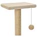 Albero Per Gatti Con Tiragraffi Sisal 65 Cm Beige - Foto miniatura 3