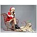 Slitta Di Babbo Natale In Metallo Rosso Anticato Gigante Decorazione Per Vetrine E Negozi - Foto miniatura 2