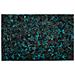 Tappeto In Pelle Nero / Turchese 160 X 230 Cm Atalan - Foto miniatura 7