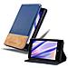 Custodia Compatibile Con Nokia Lumia 925 In Blu Scuro Marrone - Coperchio Protettiva Con Chiusura Magnetica, Funzione Stand E Tasca Per Le Carte - Foto miniatura 4