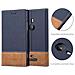 Custodia Compatibile Con Nokia Lumia 925 In Blu Scuro Marrone - Coperchio Protettiva Con Chiusura Magnetica, Funzione Stand E Tasca Per Le Carte - Foto miniatura 9