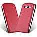 Custodia Compatibile Con Samsung Galaxy A3 2015 In Rosso Chili - Coperchio Protettivo In Design Flip Realizzato In Finta Pelle Liscia - Foto miniatura 1