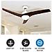 Ventilatore da Soffitto 35w Dc-motor con Lampada Led 15w 3in1 Color Change e Telecomando - Sku 7920 - VT-6055-3 - Foto miniatura 2