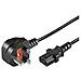 Pe090410 Cavo Di Alimentazione Nero 1 M Spina Di Alimentazione Di Tipo G Accoppiatore C13 (power Cord Uk Ty - Foto miniatura 2