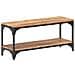 Tavolino Da Salotto 90x30x40 Cm In Legno Massello Di Acacia - Foto miniatura 6