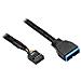 5021-PST1, USB 3.0, USB 2.0, Nero, Blu, Maschio / femmina - Foto miniatura 1