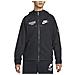 Felpa Da Uomo Con Cappuccio E Zip Sportswear Nera Taglia M Cod Dm6548-010 - Foto miniatura 1