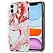 Custodia Compatibile Con Apple Iphone 11 In Marmo Rosa Bianco No. 20 - Coperchio Protettivo In Silicone Tpu Con Motivo A Mosaico - Foto miniatura 1