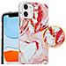 Custodia Compatibile Con Apple Iphone 11 In Marmo Rosa Bianco No. 20 - Coperchio Protettivo In Silicone Tpu Con Motivo A Mosaico - Foto miniatura 3