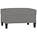Poggiapiedi Grigio Scuro 70x55x41 Cm In Tessuto - Foto miniatura 2