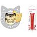 Kit Biscotti A Rilievo Gatto + Penna Al Cioccolato Rosso - Foto miniatura 1