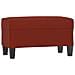 Panca Rosso Vino 70x35x41 Cm In Similpelle - Foto miniatura 2