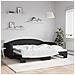 Divano Letto Con Letto Estraibile Nero 90x200 Cm In Tessuto - Foto miniatura 1
