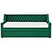Letto Estraibile Velluto Montargis 90 X 200 Cm Verde Smeraldo - Foto miniatura 5