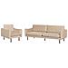 Set Da Salotto 4 Posti Vinterbro Velluto Beige - Foto miniatura 8