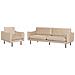 Set Da Salotto 4 Posti Vinterbro Velluto Beige - Foto miniatura 10