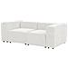 Divano Modulare 2 Posti Falsterbo Velluto A Coste Bianco Sporco - Foto miniatura 2
