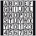 Kit Di Stencil Per Artigianato Artistico Con Lettere E Numeri - Foto miniatura 1