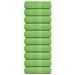 Asciugamani Ospiti 10 Pz Verde Mela 30x50 Cm 360 G /m Cotone - Foto miniatura 1