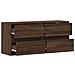 Mobile TV a Parete con Luci LED Rovere Marrone 100x31x45 cm - Foto miniatura 10