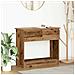 Tavolo Consolle con Cassetti Legno Antico 85,5x38,5x74,5 cm - Foto miniatura 1