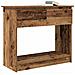 Tavolo Consolle con Cassetti Legno Antico 85,5x38,5x74,5 cm - Foto miniatura 7