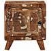 Comodini 2pz 40x32x46 Cm In Legno Massello Di Recupero - Foto miniatura 2