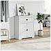 Mobile Da Ingresso Bodo Bianco 80x35x90 Cm - Foto miniatura 3