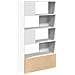 Libreria Bianca 100x36x189 cm in Legno Multistrato - Foto miniatura 5