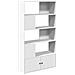 Libreria Bianca 100x36x189 cm in Legno Multistrato - Foto miniatura 1