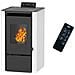 Stufa A Pellet Ad Aria Anita Da 7,6 Kw Bianco - Foto miniatura 1