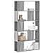 Libreria 5 Ripiani Grigio Sonoma 80,5x23,5x162,5cm Multistrato - Foto miniatura 8
