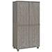 Armadio Hamar Grigio Chiaro 89x50x180 Cm Legno Massello Di Pino - Foto miniatura 1