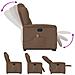 Poltrona Alzapersona Massaggiante Reclinabile Marrone Tessuto - Foto miniatura 9