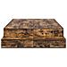 Struttura letto con contenitore con cassetto Rovere fumé 120 cm - Foto miniatura 5
