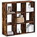 Libreria Rovere Fumo 102x32x102 cm in Legno Multistrato - Foto miniatura 2