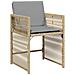 Set da Pranzo per Giardino 5 pcs Beige polyrattan - Foto miniatura 6