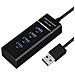 Hub Usb 3.0 A 4 Porte Con Indicatore Led E Cavo Da 1,5 M - Nero - Foto miniatura 1